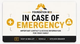 In Case of Emergency Card